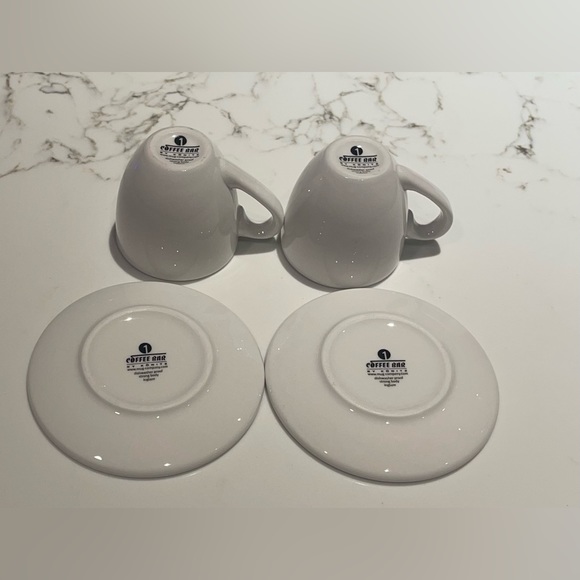 Konitz Coffee Bar Espresso Cups and Saucers 
2 oz. New, Never Used. - Picture 4 of 9